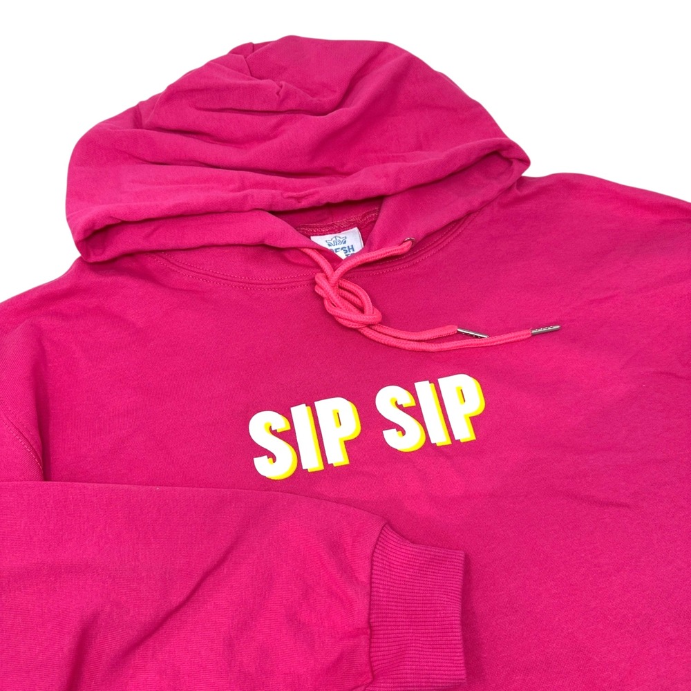 NATURAL LIGHT VODKA Women's Pink Hoodie Sweatshirt‎ NWT Size Medium